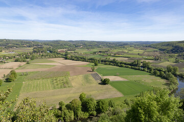 Campagne vue du panorama du village