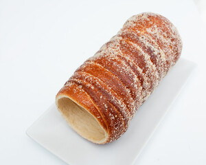 Hungarian a round loaf with the cinnamon and brown sugar