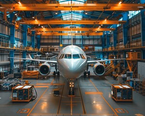 Fototapeta premium Aerospace manufacturing plants