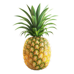 Obraz premium A pineapple isolated on a transparent background