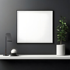 JPG Corporate Indoor Poster Mockup Frame Blank Frame Poster Mockup
