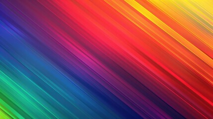 Colorful abstract background with diagonal lines in vibrant rainbow shades, perfect for creative design or artistic projects. Symbol of pride month