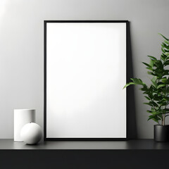 JPG Corporate Indoor Poster Mockup Frame Blank Frame Poster Mockup