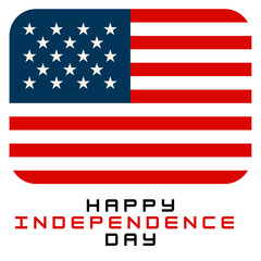 USA Independence Day. Happy 4th of July independence day USA banner template USA flag. Vector illustration.