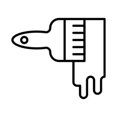 Paint Brush icon. outline icon