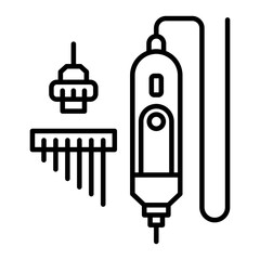 Screwdriver icon. outline icon
