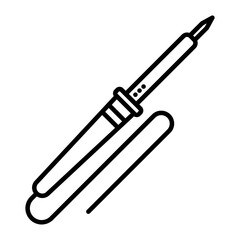 Soldering Pen icon. outline icon