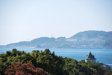晴れの明石海峡