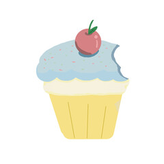 cupcake with cherry