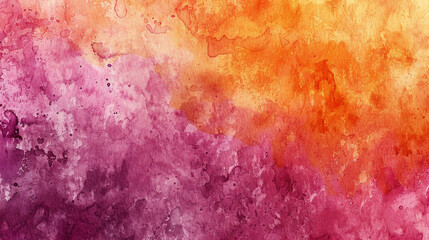 Obraz premium Orange and Magenta watercolor texture