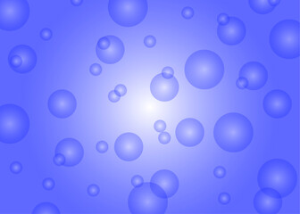 Bubble background.Blue background with bubbles.Bokeh pattern wallpaper.Abstract gradient illustration.