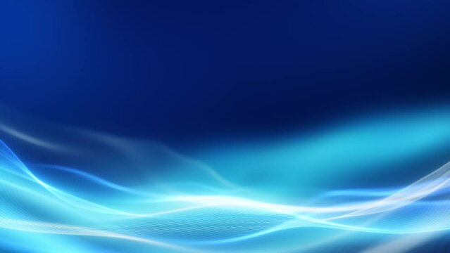 Abstract blue curves flowing smoothly, creating a futuristic, clean design perfect for modern business technology templates.