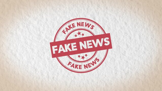 Fake news stamp