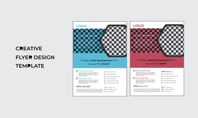 Modern flyer design , poster flyer design layout. set with blue, green, red, vector leaflet design presentation. flyer template A4 size.