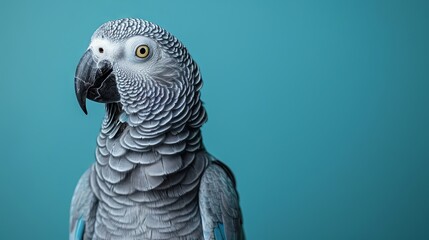Obraz premium macaw parrot, cockatoo, Amazon, African, gray, commercial photo banner.
