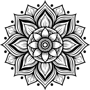 recommend clip art: Mandala coloring book line art