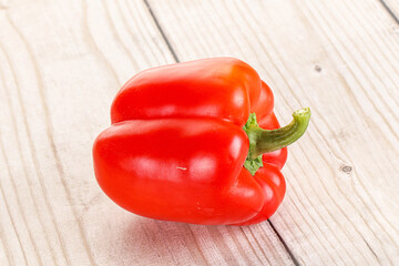 Ripe red Bulgarian bell pepper