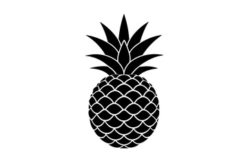 pineapple silhouette vector illustration