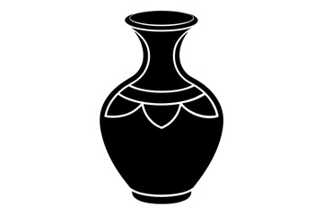 violet vase vector illustration