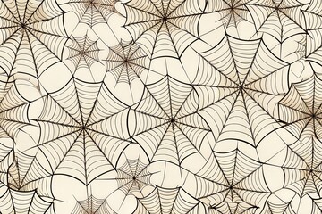 Intricate spider web pattern in blue on white background.