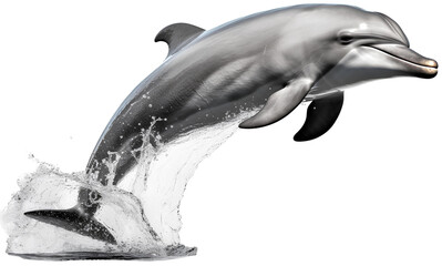 dolphin isolated on transparent background. © MinimalZine