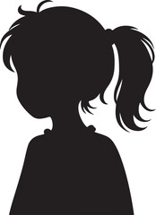 children's silhouette Vector