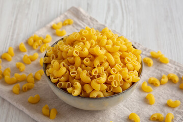 Raw Organic Dry Chifferi Rigati Pasta Ready to Cook