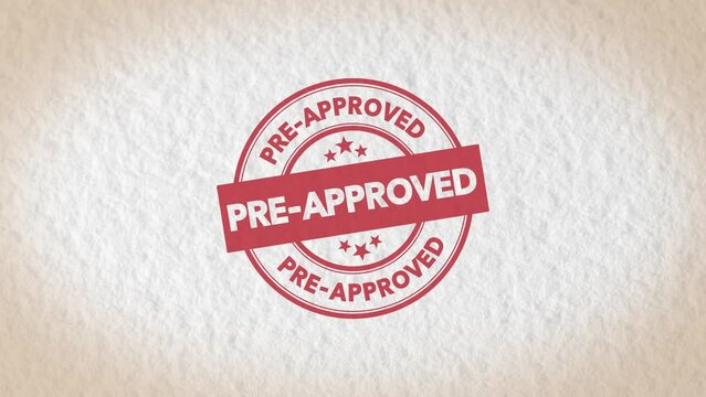 Pre approved stamp