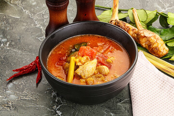 Thai traditional Tom Yum with chicken
