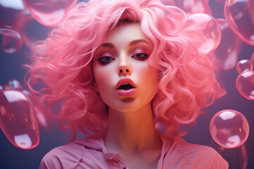 Fototapeta premium Retro Bubblegum Dream