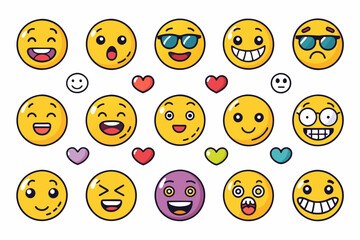 Fototapeta premium Emoji vector