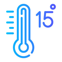 fifteen gradient icon