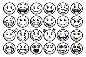 Fototapeta premium Emoji vector
