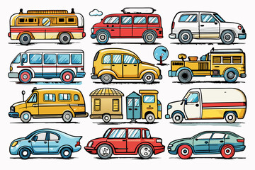 icons, auto, transportation, truck, automobile,