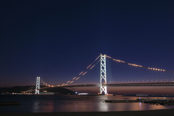 夜の明石海峡