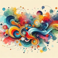 Vibrant Chaos - A Symphony of Color