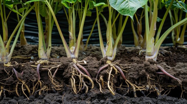 Freshly Harvested Iboga Plants with Exposed Roots