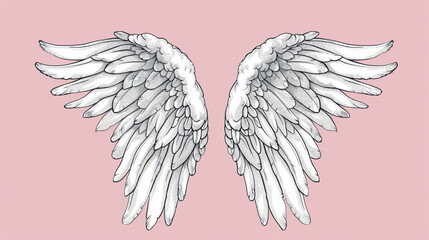 Angel wings illustration