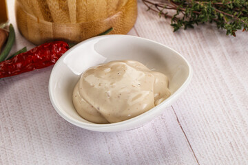 Burger sauce in the bowl