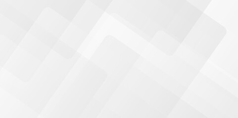 Vector white curve square lines triangle technology backdrop texture background. Abstract gradient Space design concept. Decorative web layout poster, banner. light white grey design background.