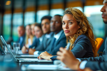 Diverse Business Team in a Corporate Meeting
