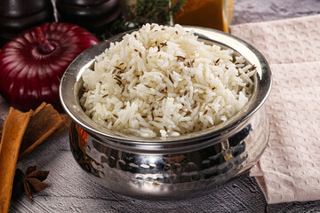 Indian cuisine jeera basmati rice