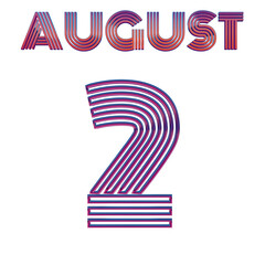 AUGUST 2 - ELECTRIC NEON DESIGN ISOLATED