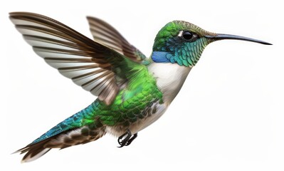 Fototapeta premium A captivating photo showcasing the beauty and intricate details of a hummingbird in its natural habitat.