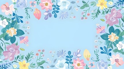 Delicate Floral Bouquet with Vibrant Pastel Blooms and Lush Foliage