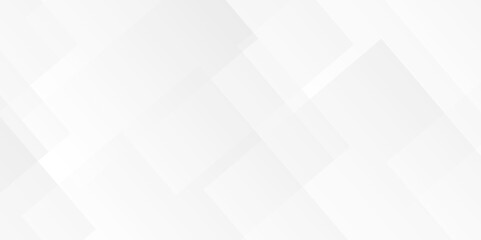 Vector white curve square lines triangle technology backdrop texture background. Abstract gradient Space design concept. Decorative web layout poster, banner. light white grey design background.