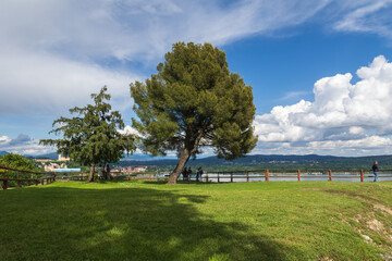 Parco della Rocca Borromeo di Arona in Piemonte
