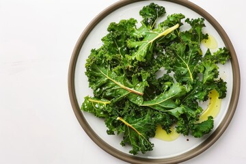 Artfully Arranged Baked Kale
