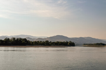 Sunset over the lake. Kamloops, British Columbia. 