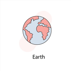 Earth Icon - Planet, Global, and Environmental Illustration.